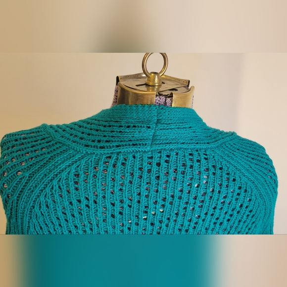 Green knit cardigan - Picture 9 of 11